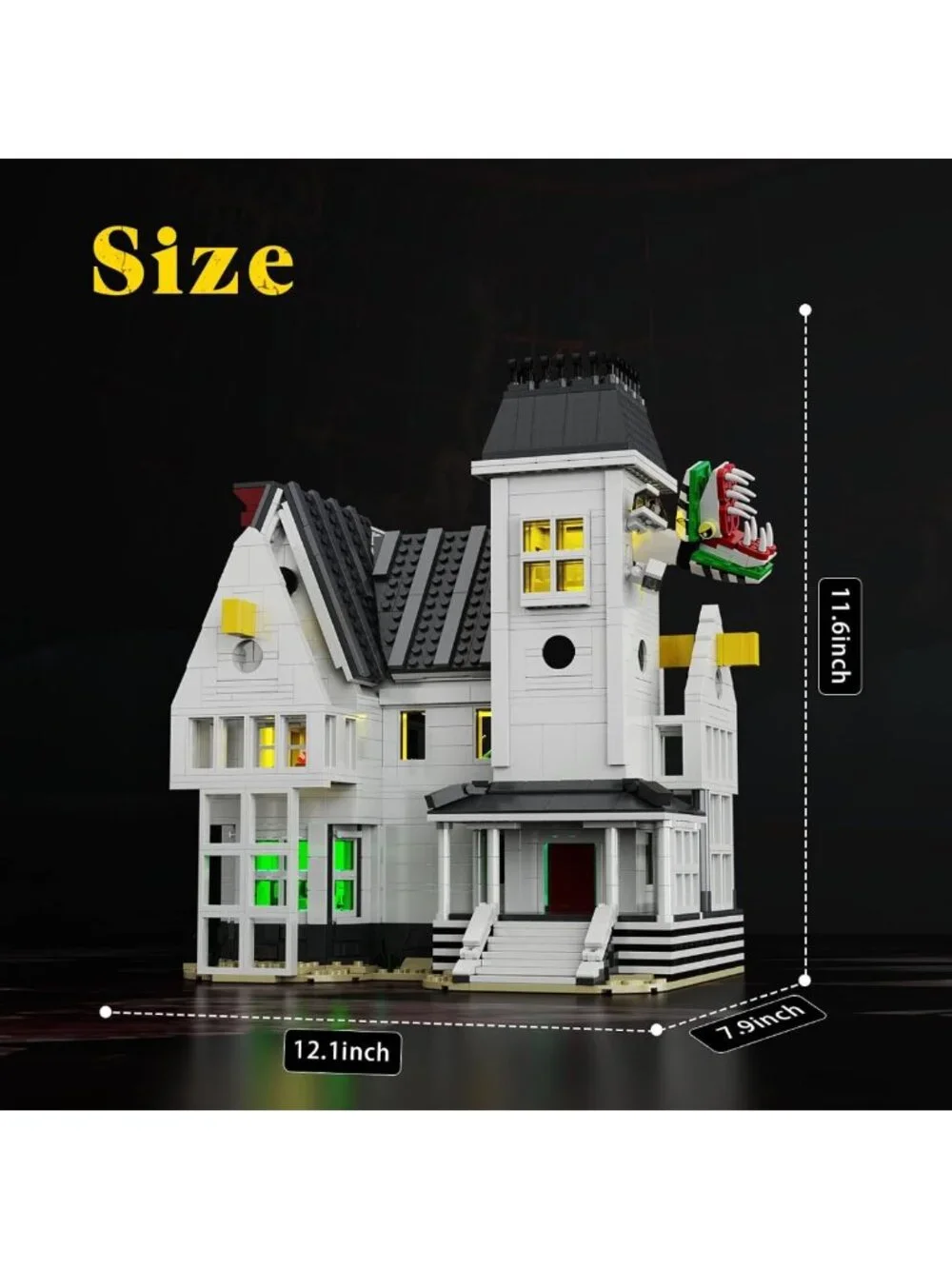 Halloween Building Blocks Set - Sandworm Monster Toy, Horror Movie Decor
